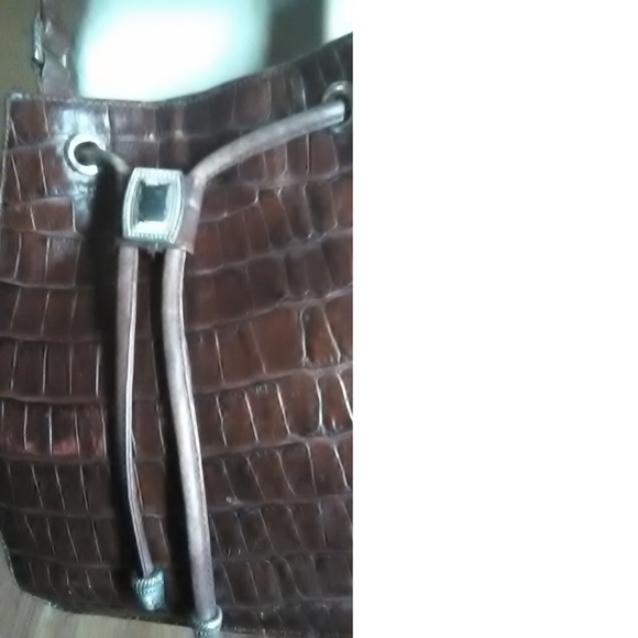 Fossil Brown Alligator Leather Purse 75032 - Picture 4 of 9